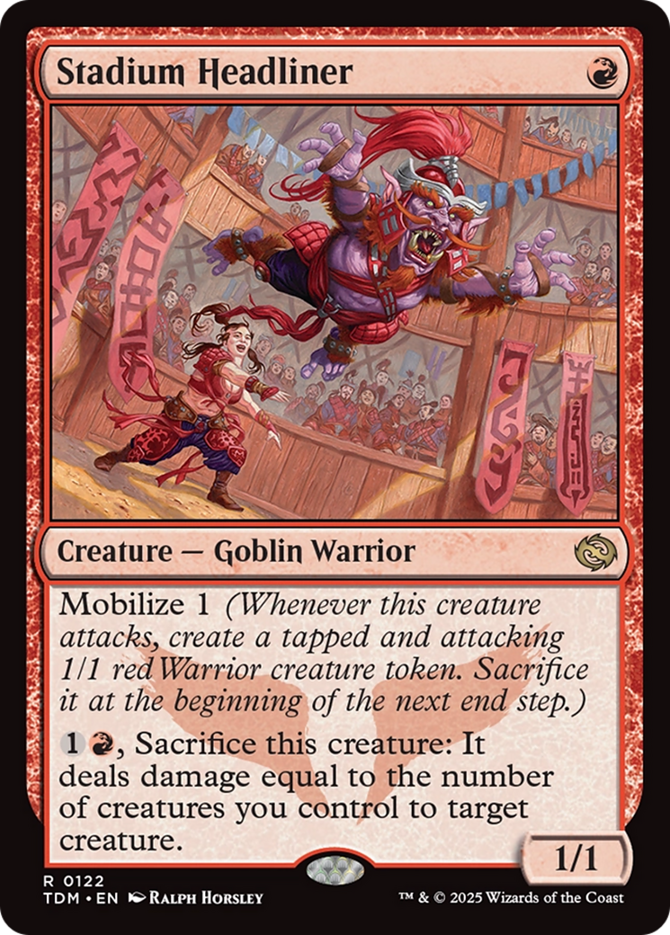 Image of Stadium Headliner (TDM-122) - Tarkir: Dragonstorm Foil