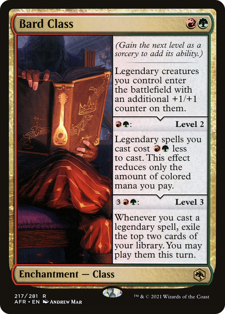 Image of Bard Class (AFR-217) - Adventures in the Forgotten Realms Foil