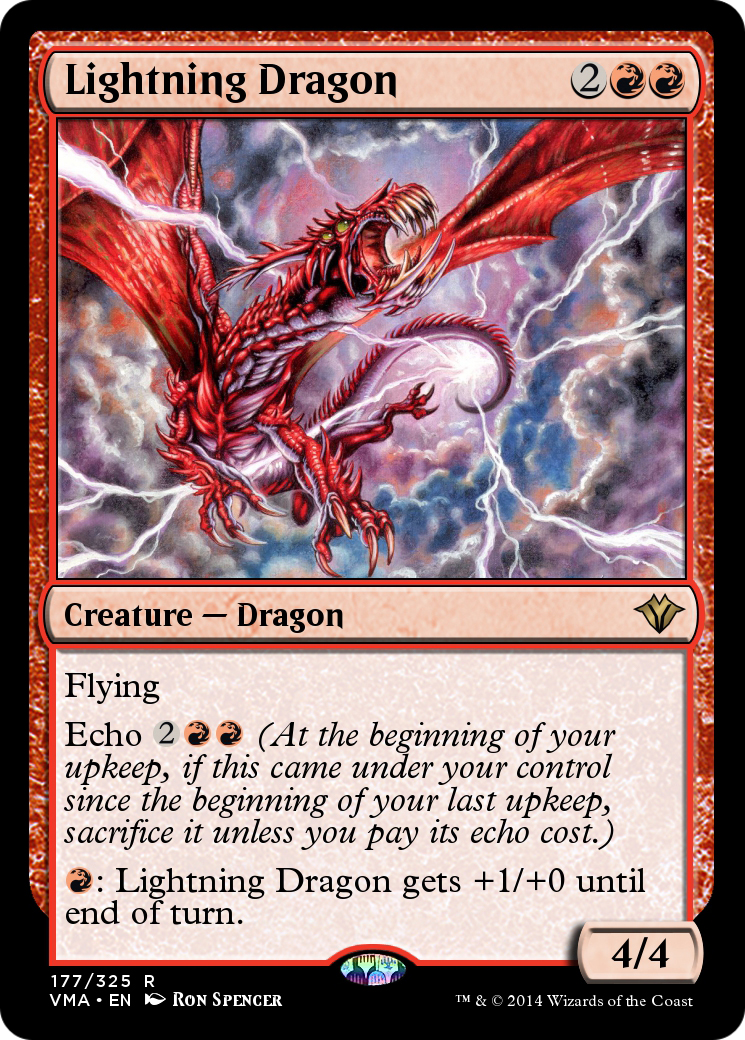 Image of Lightning Dragon (VMA-177) - Vintage Masters Foil
