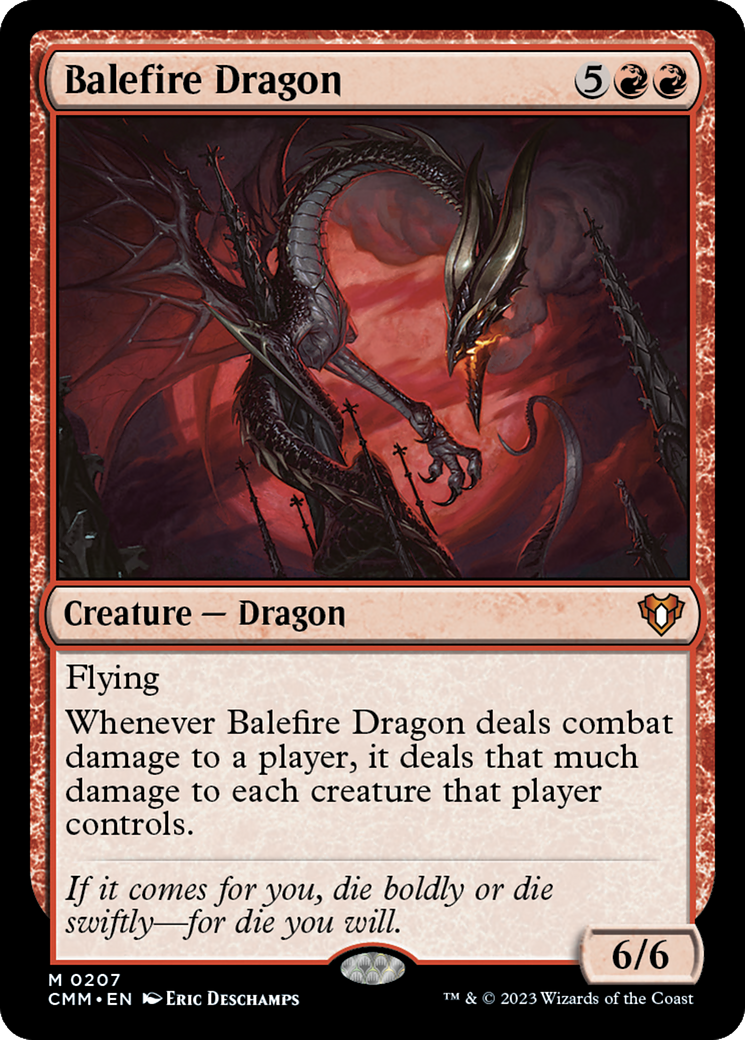 Image of Balefire Dragon (CMM-207) - Commander Masters Foil