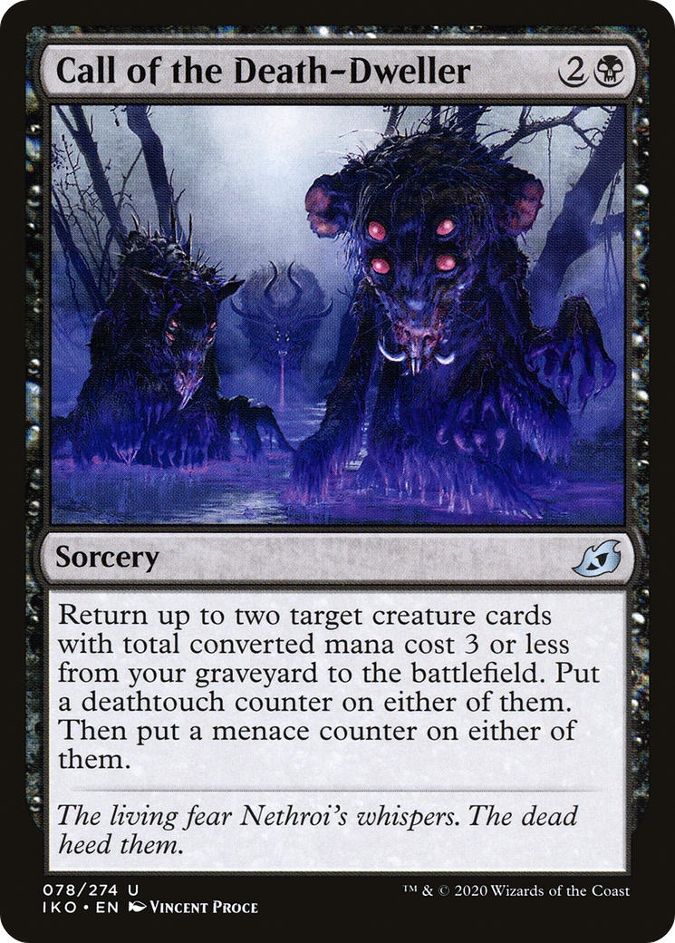 Image of Call of the Death-Dweller (IKO-078) - Ikoria: Lair of Behemoths Foil
