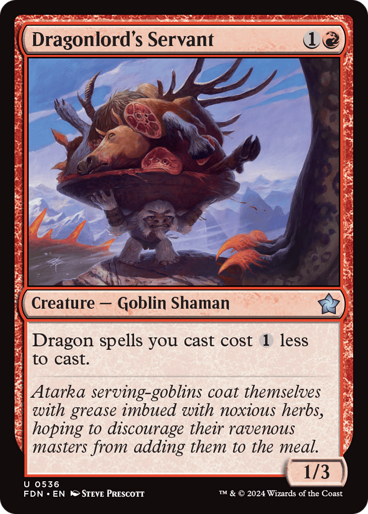 Image of Dragonlord's Servant (FDN-536) - Foundations