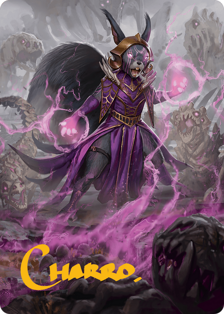 Image of Liliana of the Dark Realms // Liliana of the Dark Realms (ABLB-051) - Bloomburrow Art Series (Borderless) Foil
