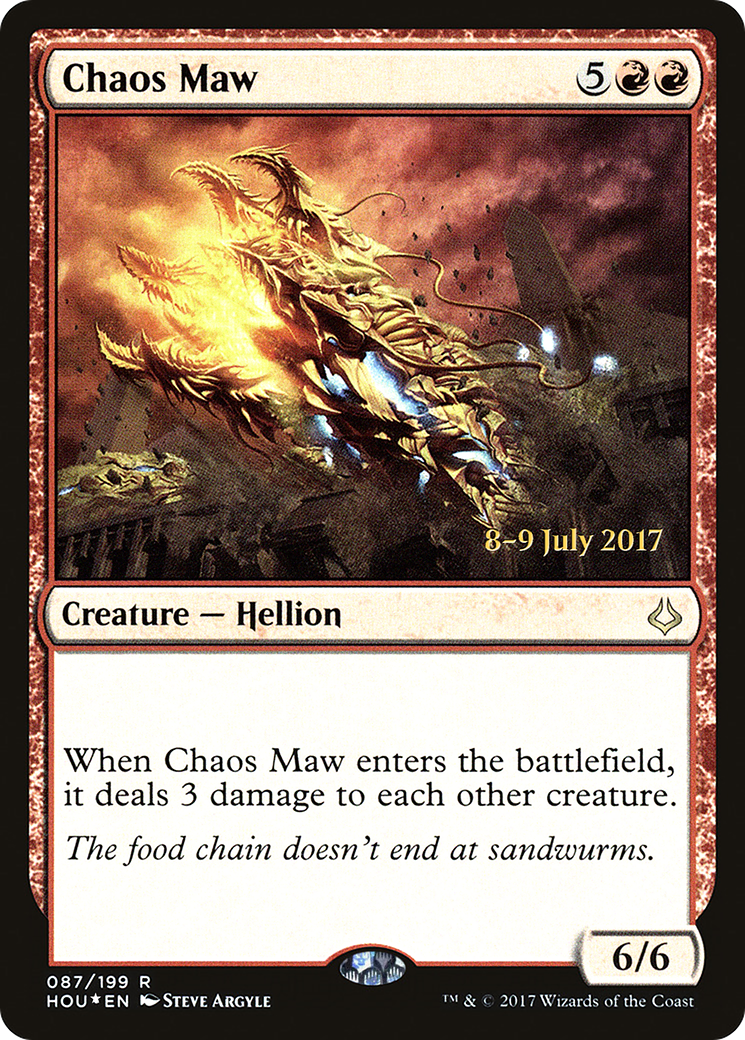 Image of Chaos Maw (PRE-87S) - Hour of Devastation Promos Foil