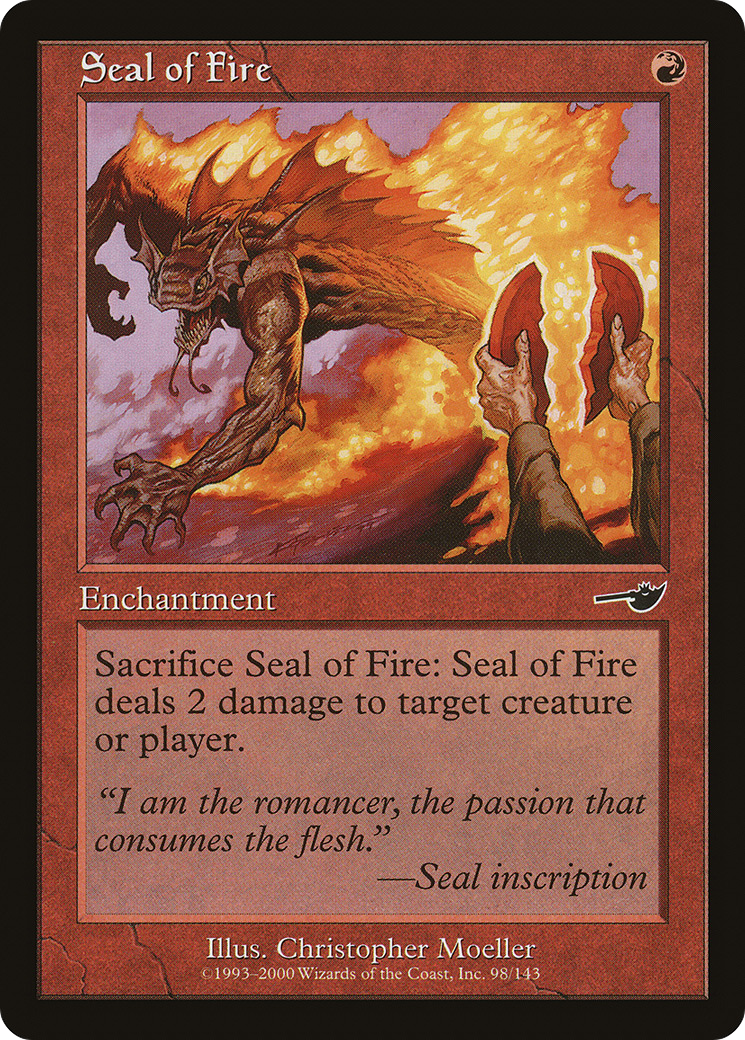 Image of Seal of Fire (NMS-098) - Nemesis Foil