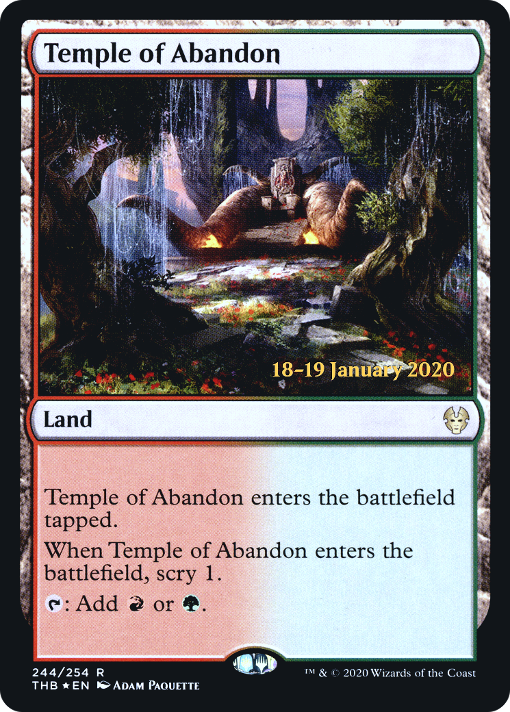 Image of Temple of Abandon (PRE-244) - Theros Beyond Death Promos Foil
