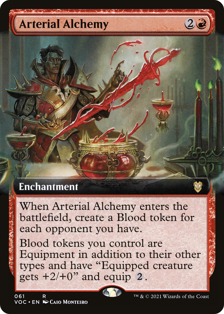 Image of Arterial Alchemy (Extended Art) (VOC-061) - Crimson Vow Commander: (Extended Art)