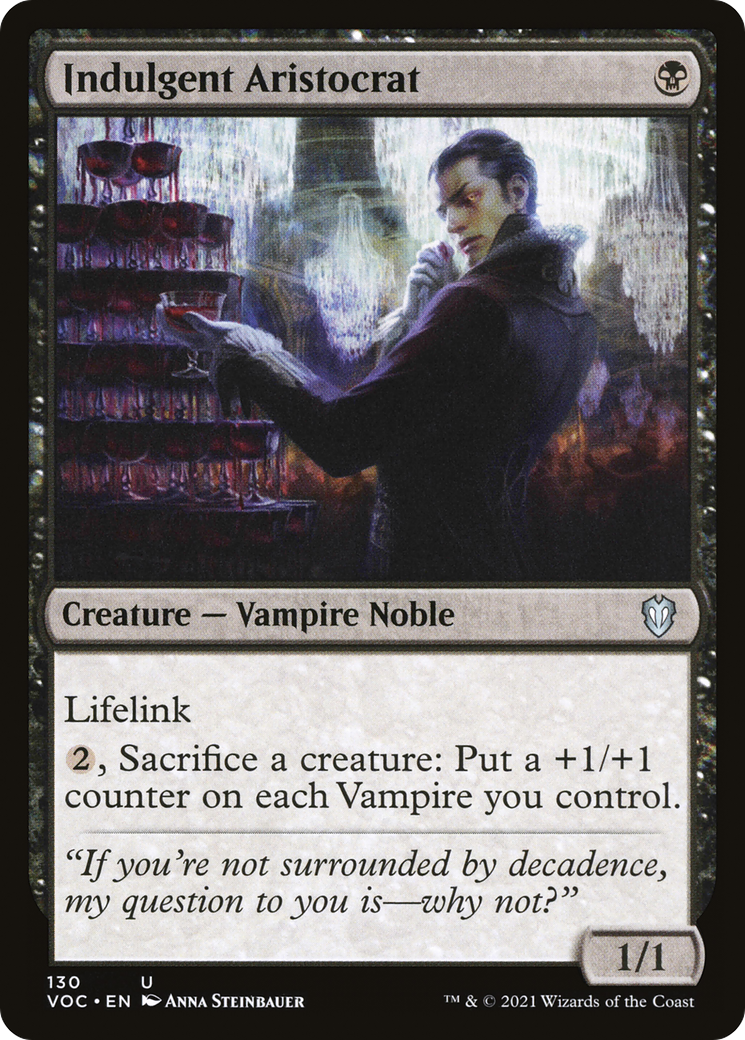 Image of Indulgent Aristocrat (VOC-130) - Crimson Vow Commander