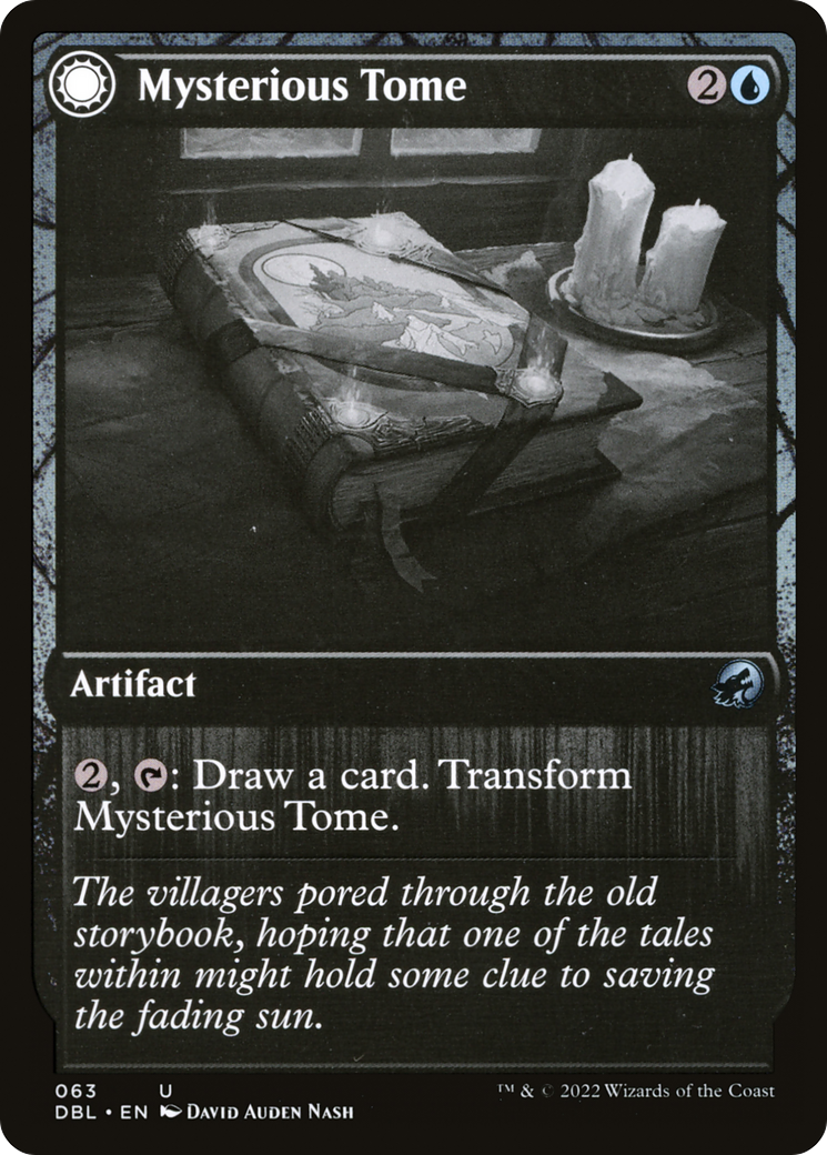 Image of Mysterious Tome (DBL-063) - Innistrad: Double Feature: (Double Faced Transform) Foil