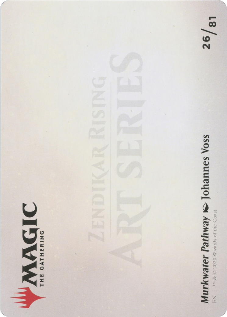 Image of Murkwater Pathway // Murkwater Pathway (AZNR-026) - Zendikar Rising Art Series (Borderless) Foil
