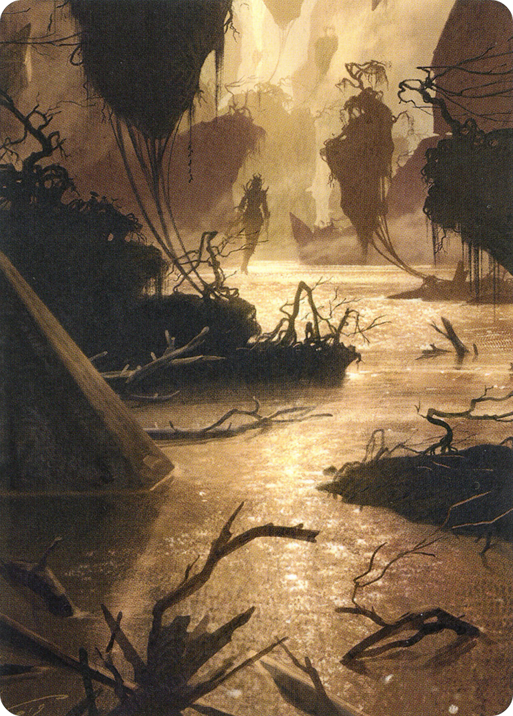 Image of Murkwater Pathway // Murkwater Pathway (AZNR-026) - Zendikar Rising Art Series (Borderless)