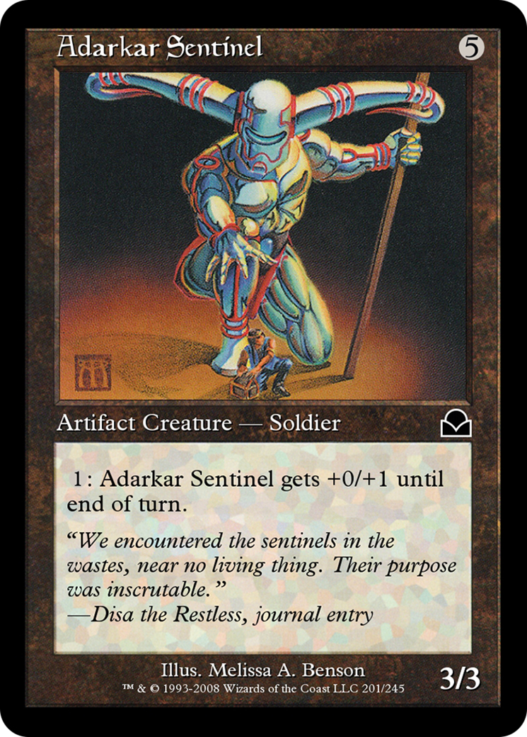 Image of Adarkar Sentinel (ME2-201) - Masters Edition II Foil
