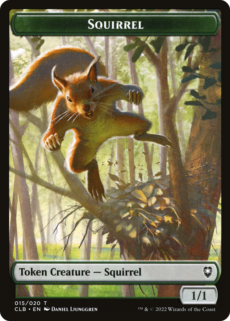 Image of Squirrel Token (CLB-015) - Battle for Baldur's Gate Tokens