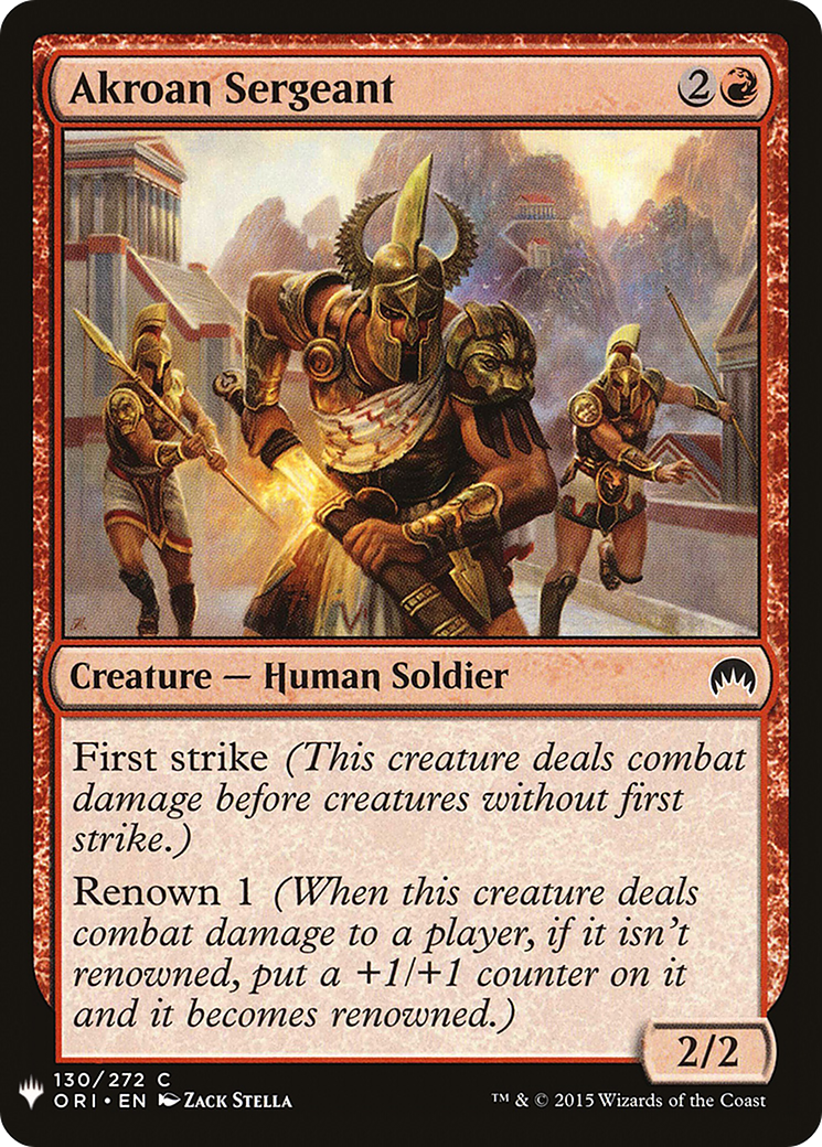 Image of Akroan Sergeant (LIST-130) - The List