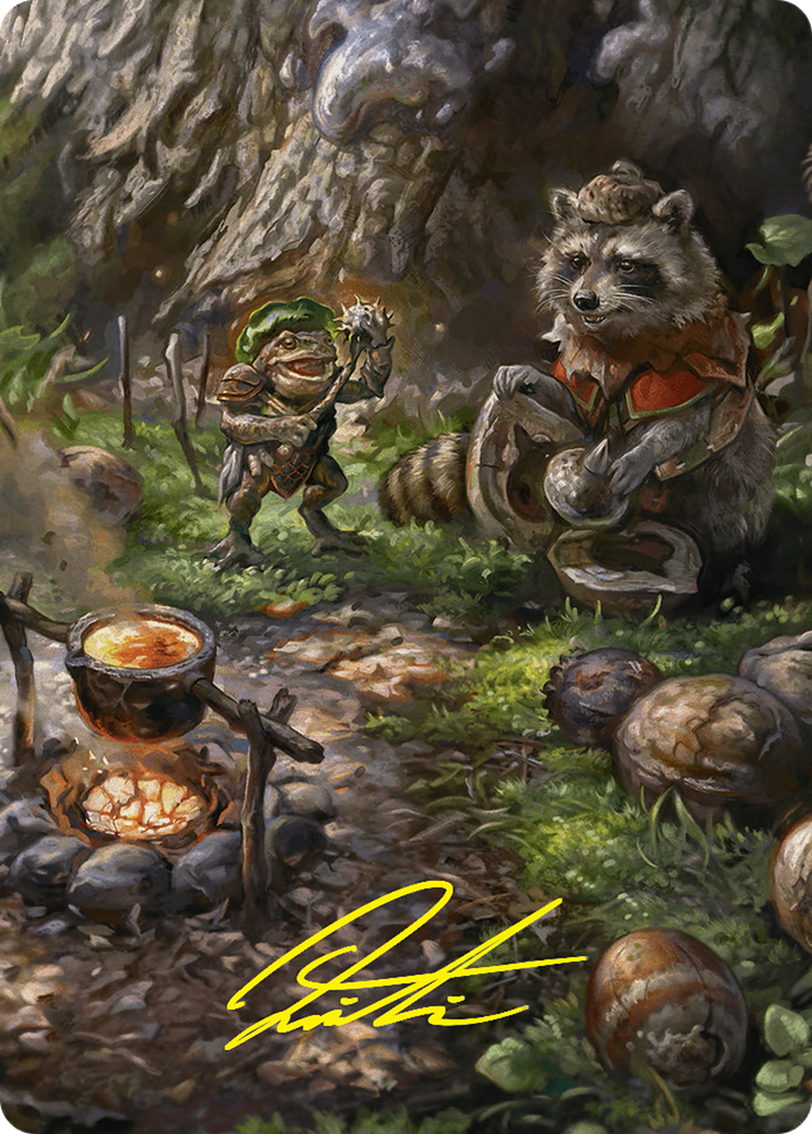 Image of Sylvan Scavenging // Sylvan Scavenging (AFDN-046) - Foundations Art Series (Borderless) Foil