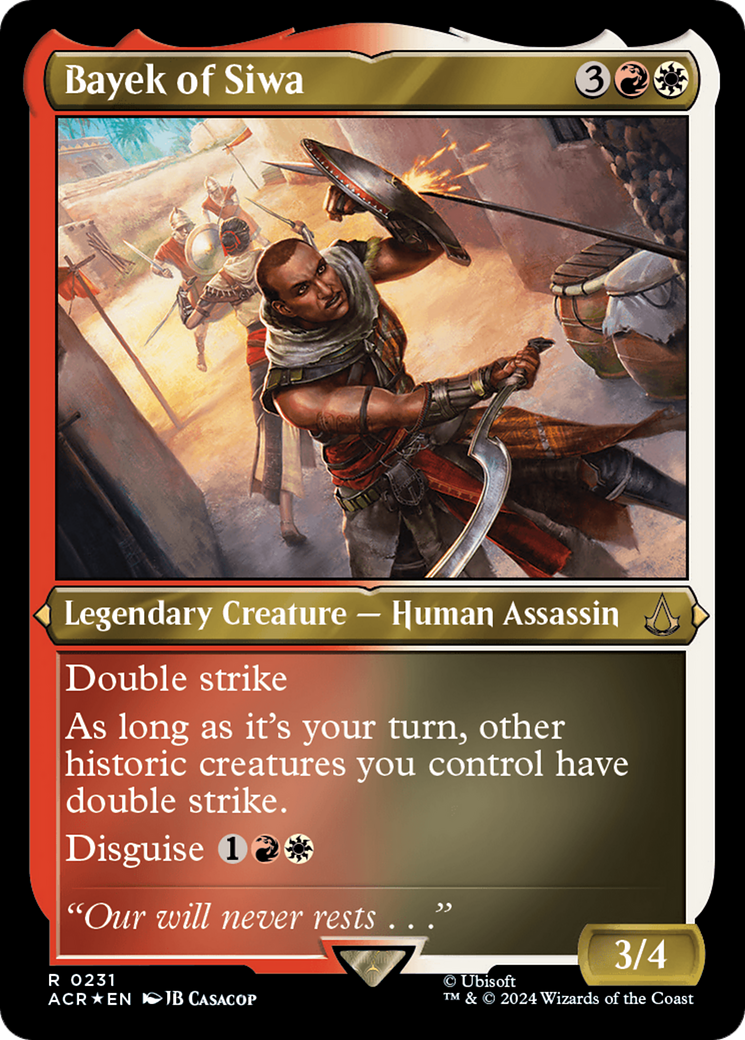 Image of Bayek of Siwa (ACR-231) - Assassin's Creed Etched Foil