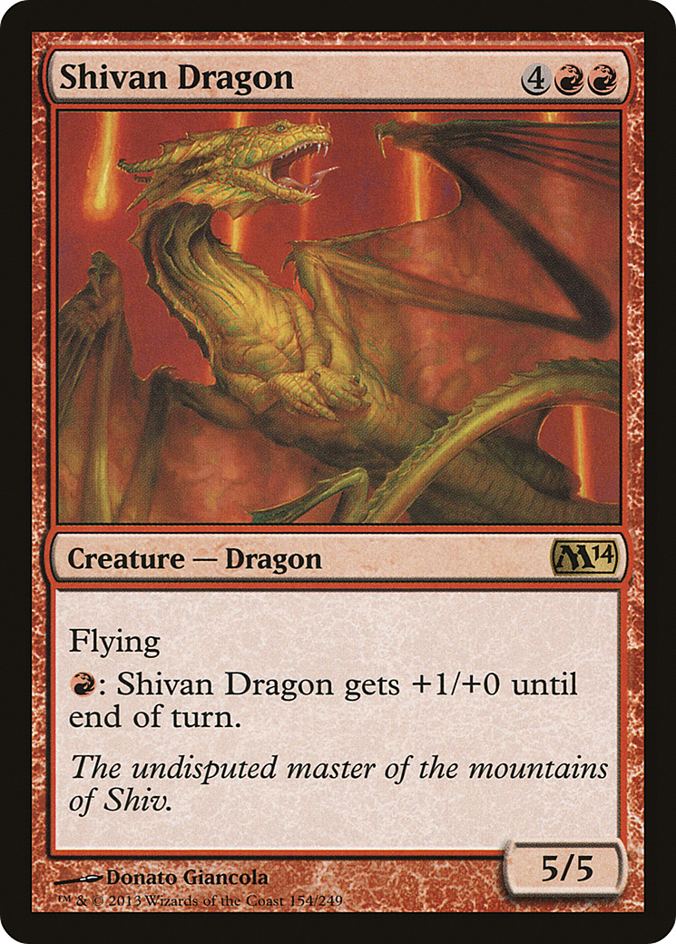 Image of Shivan Dragon (M14-154) - Magic 2014 Foil