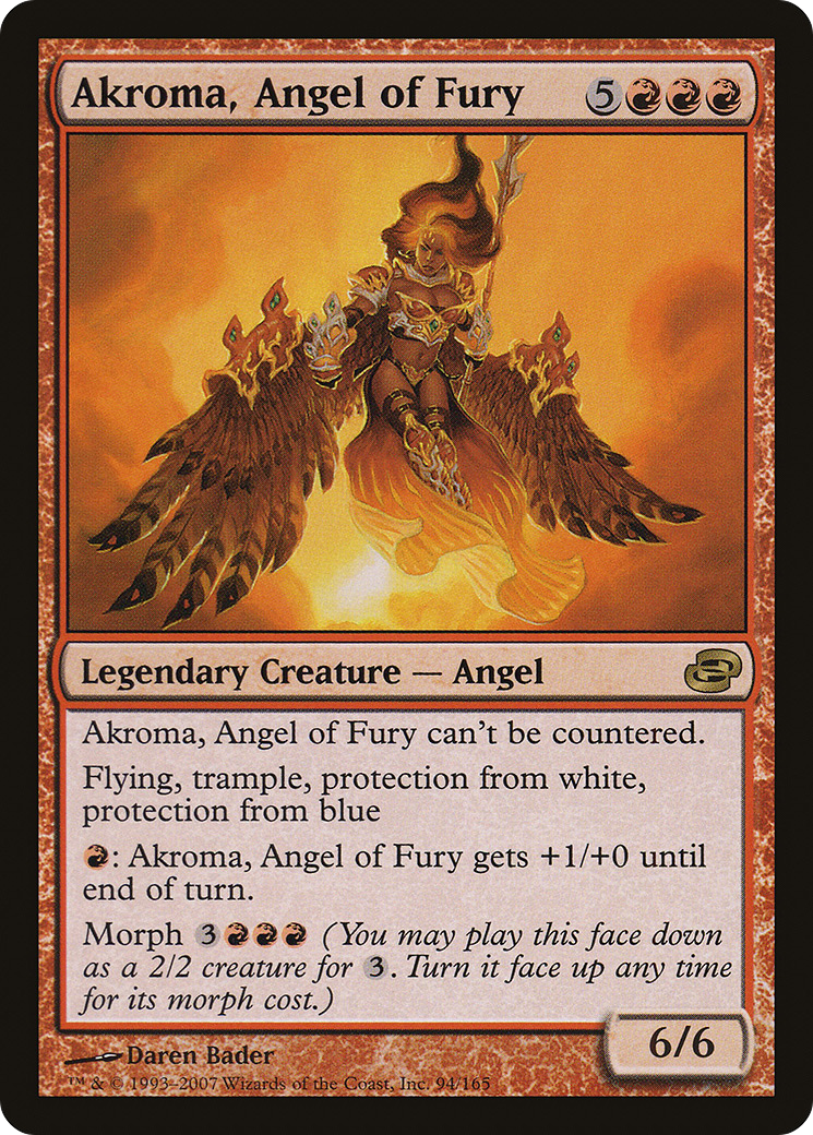 Image of Akroma, Angel of Fury (PLC-094) - Planar Chaos