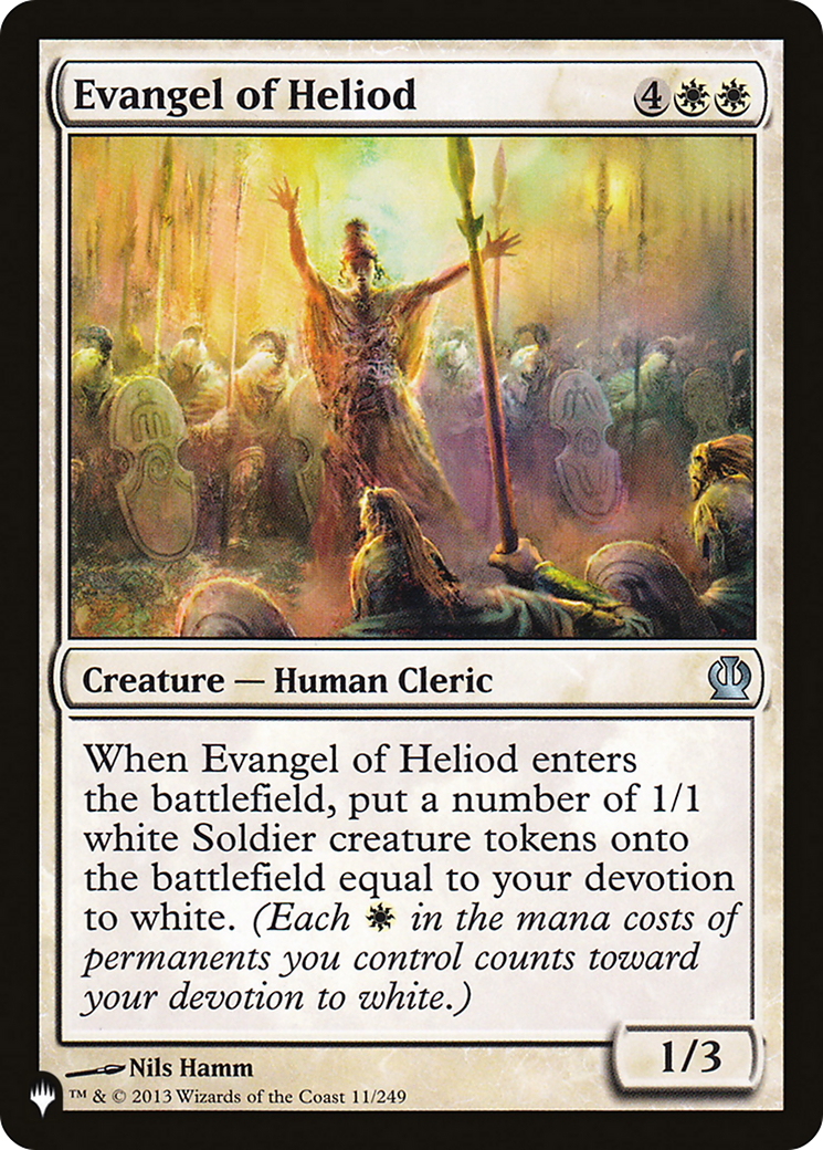 Image of Evangel of Heliod (LIST-THS-11) - The List