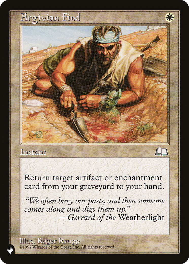 Image of Argivian Find (LIST-) - The List