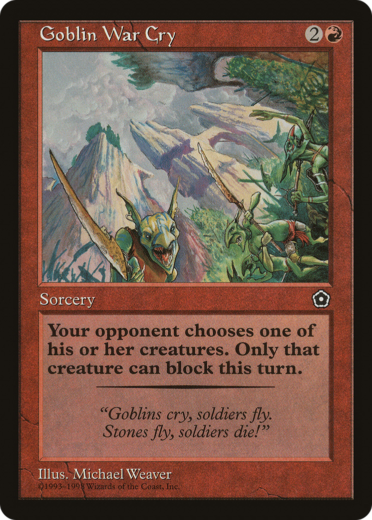 Image of Goblin War Cry (P02-104) - Portal Second Age