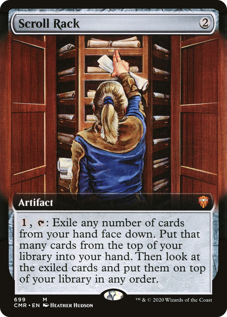 Image of Scroll Rack (Extended Art) (CMR-699) - Commander Legends: (Extended Art) Foil