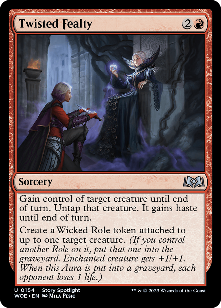Image of Twisted Fealty (WOE-154) - Wilds of Eldraine