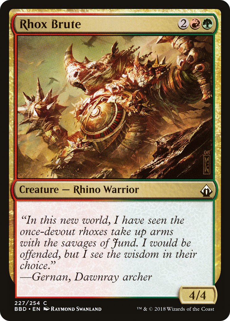 Image of Rhox Brute (BBD-227) - Battlebond Foil