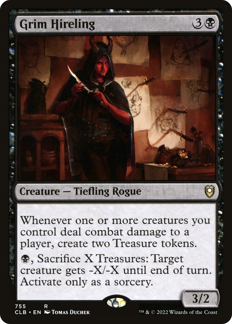 Image of Grim Hireling (CLB-755) - Commander Legends: Battle for Baldur's Gate