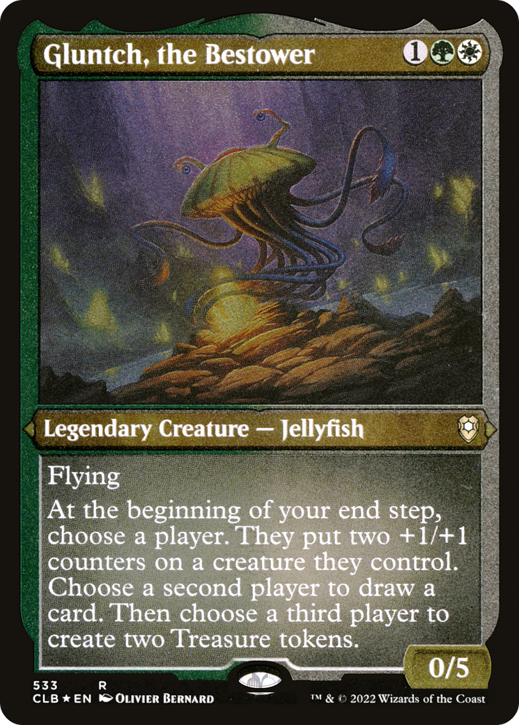 Image of Gluntch, the Bestower (CLB-533) - Commander Legends: Battle for Baldur's Gate Etched Foil