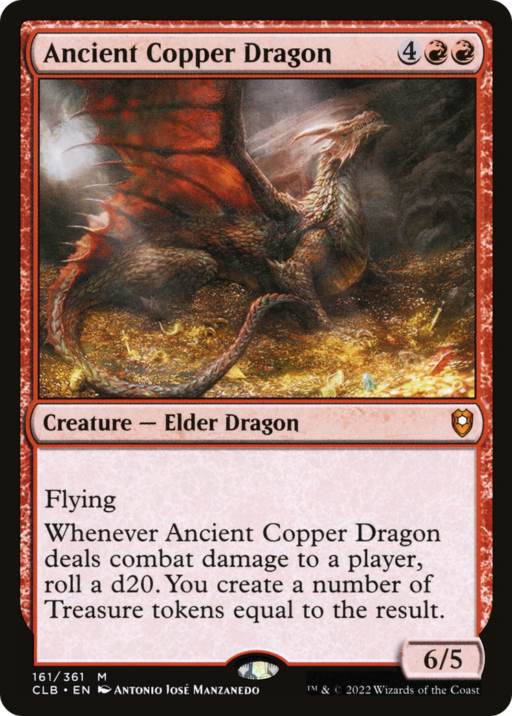 Image of Ancient Copper Dragon (CLB-161) - Commander Legends: Battle for Baldur's Gate