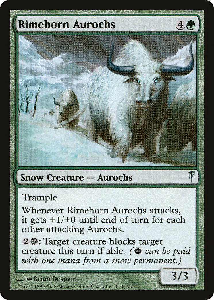 Image of Rimehorn Aurochs (CSP-118) - Coldsnap