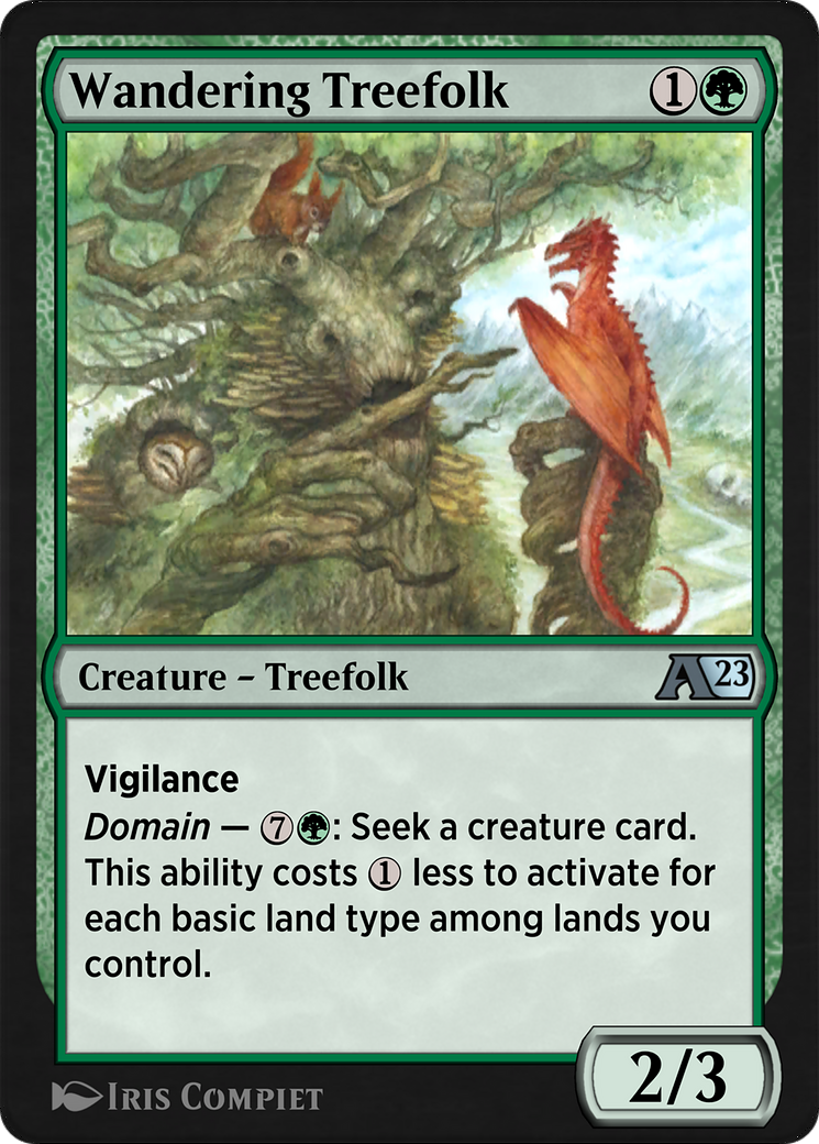 Image of Wandering Treefolk (YDMU-019) - Alchemy: Dominaria