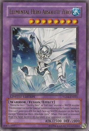 Image of Elemental Hero Absolute Zero (YG04-EN001) - Yu-Gi-Oh! GX Manga Promotional Cards Limited