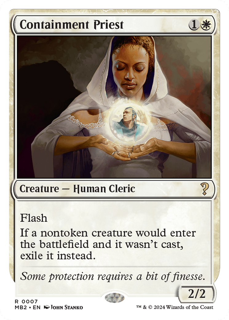 Image of Containment Priest (White Border) (MB2-007) - Mystery Booster 2