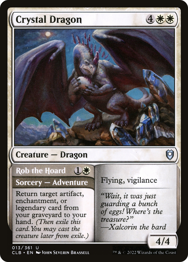 Image of Crystal Dragon (CLB-013) - Commander Legends: Battle for Baldur's Gate