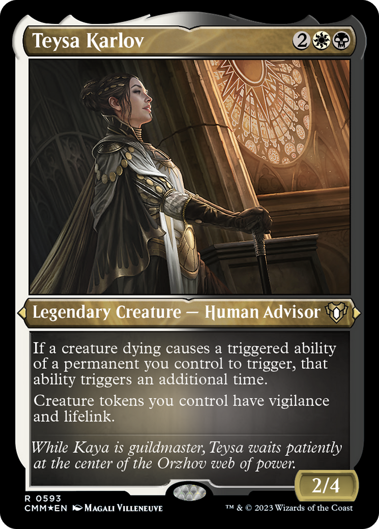 Image of Teysa Karlov (CMM-593) - Commander Masters Etched Foil