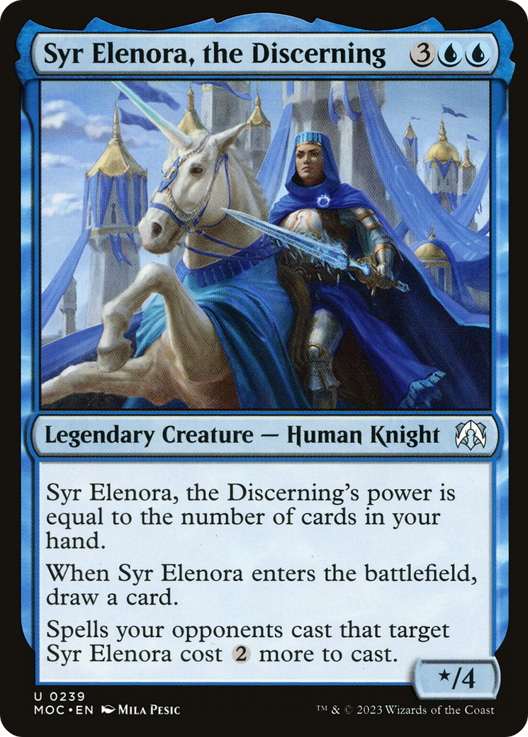 Image of Syr Elenora, the Discerning (MOC-239) - March of the Machine Commander