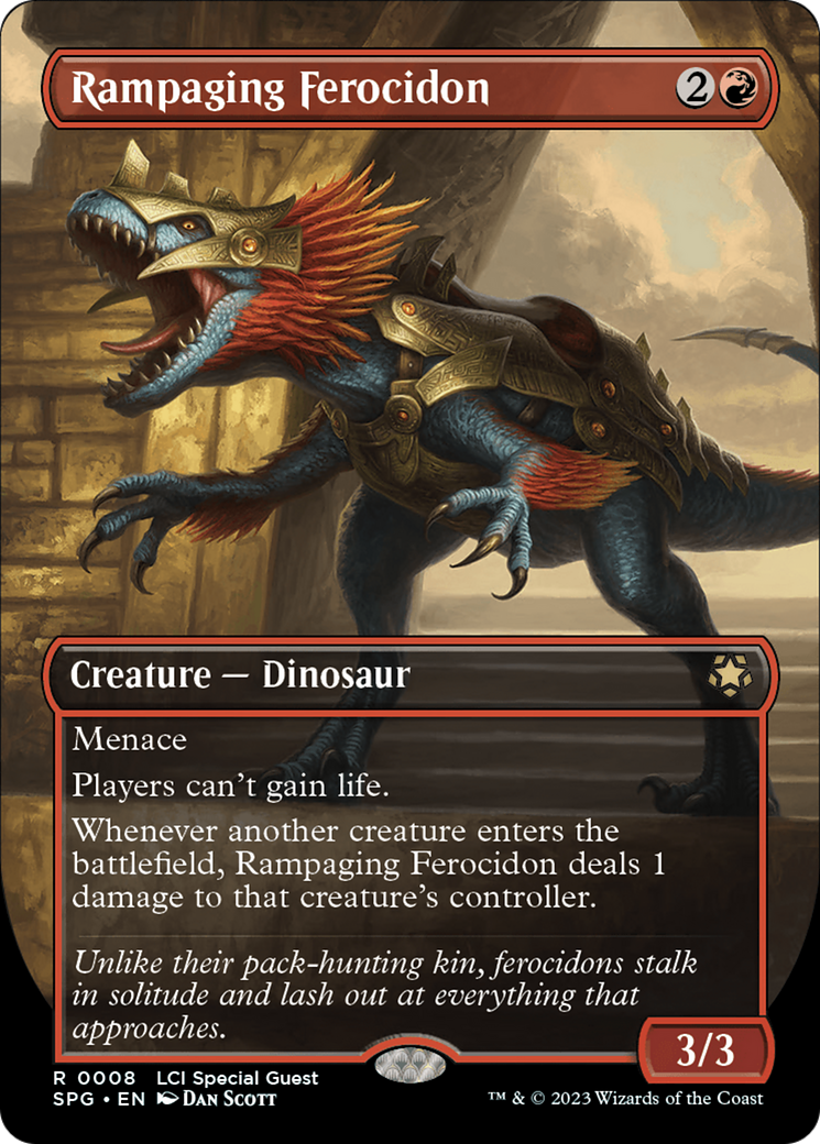 Image of Rampaging Ferocidon (Borderless) (SPG-008) - Special Guests (Borderless) Foil
