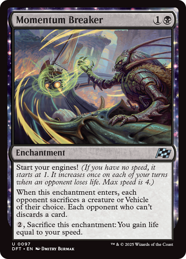 Image of Momentum Breaker (DFT-097) - Aetherdrift: (enchantment) Foil
