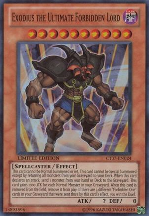Image of Exodius the Ultimate Forbidden Lord (CT07-EN024) - 2010 Collectors Tins Limited