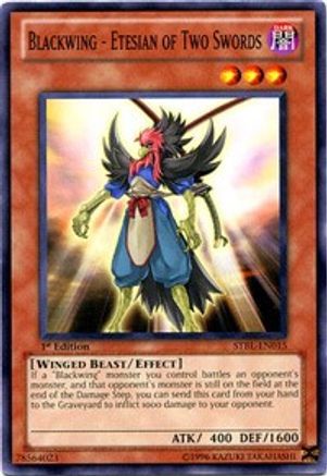 Image of Blackwing - Etesian of Two Swords (STBL-EN015) - Starstrike Blast 1st Edition