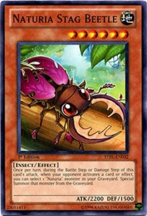 Image of Naturia Stag Beetle (STBL-EN032) - Starstrike Blast Unlimited