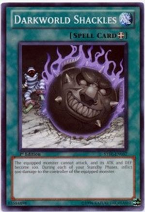Image of Darkworld Shackles (STBL-EN057) - Starstrike Blast 1st Edition