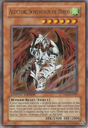 Image of Alector, Sovereign of Birds (YR05-EN001) - Yu-Gi-Oh! R Manga Promo Limited
