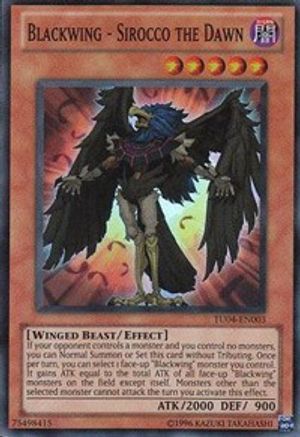Image of Blackwing - Sirocco the Dawn (TU04-EN003) - Turbo Pack: Booster Four Unlimited