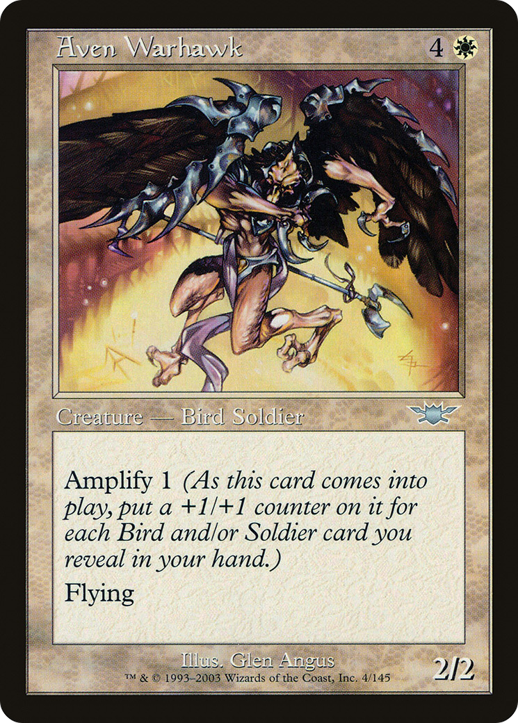 Image of Aven Warhawk (LGN-004) - Legions Foil