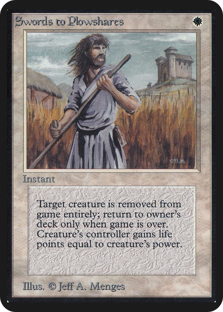 Image of Swords to Plowshares (LEA-) - Limited Edition Alpha