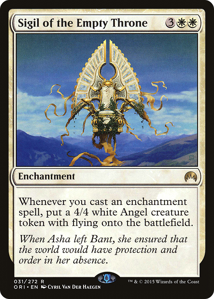 Image of Sigil of the Empty Throne (ORI-031) - Magic Origins Foil