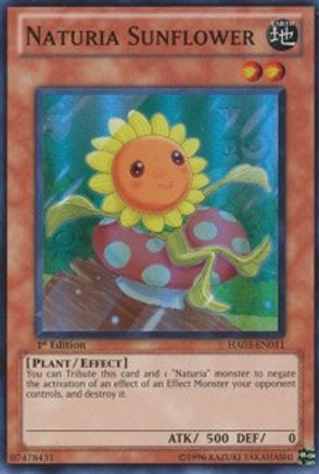 Image of Naturia Sunflower (HA03-EN011) - Hidden Arsenal 3 1st Edition